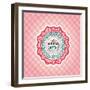 Baroque Ornaments and Floral Details, Hipster Card.-Roverto-Framed Art Print