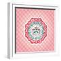 Baroque Ornaments and Floral Details, Hipster Card.-Roverto-Framed Art Print