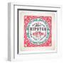 Baroque Ornaments and Floral Details, Hipster Card.-Roverto-Framed Art Print