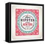 Baroque Ornaments and Floral Details, Hipster Card.-Roverto-Framed Stretched Canvas