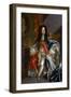 Baroque : Portrait of Charles II of England (1630-1685), in the Robes of the Order of the Garter Pa-Godfrey Kneller-Framed Giclee Print