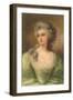 Baroque Portrait of Lady-null-Framed Art Print