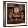 Baroque Style, Carved and Gilt Wood Armchair, Throne Room, Soragna Castle, Emilia Romagna-null-Framed Giclee Print