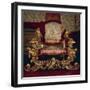 Baroque Style, Carved and Gilt Wood Armchair, Throne Room, Soragna Castle, Emilia Romagna-null-Framed Giclee Print