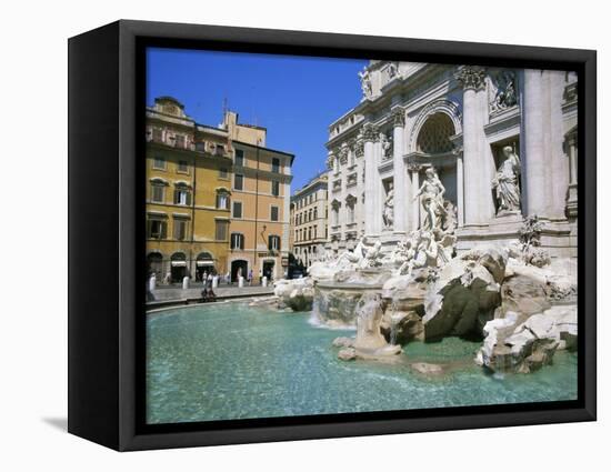 Baroque Style, Trevi Fountain (Fontana Di Trevi), Rome, Lazio, Italy, Europe-Gavin Hellier-Framed Stretched Canvas