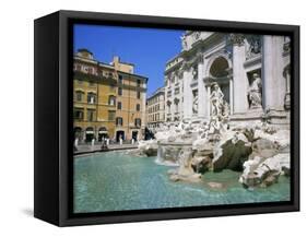 Baroque Style, Trevi Fountain (Fontana Di Trevi), Rome, Lazio, Italy, Europe-Gavin Hellier-Framed Stretched Canvas