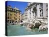 Baroque Style, Trevi Fountain (Fontana Di Trevi), Rome, Lazio, Italy, Europe-Gavin Hellier-Stretched Canvas