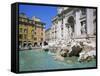 Baroque Style, Trevi Fountain (Fontana Di Trevi), Rome, Lazio, Italy, Europe-Gavin Hellier-Framed Stretched Canvas