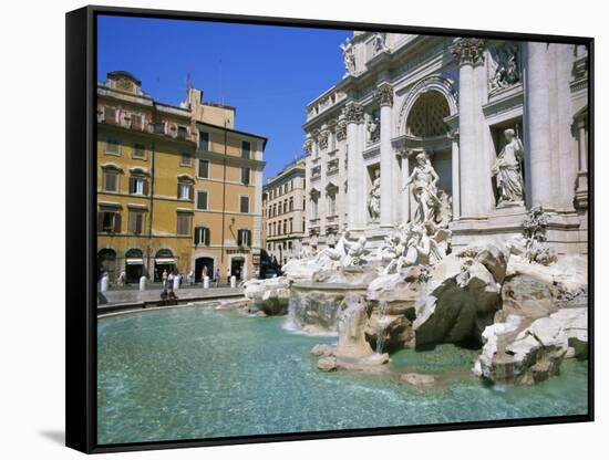 Baroque Style, Trevi Fountain (Fontana Di Trevi), Rome, Lazio, Italy, Europe-Gavin Hellier-Framed Stretched Canvas