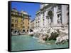 Baroque Style, Trevi Fountain (Fontana Di Trevi), Rome, Lazio, Italy, Europe-Gavin Hellier-Framed Stretched Canvas