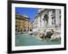 Baroque Style, Trevi Fountain (Fontana Di Trevi), Rome, Lazio, Italy, Europe-Gavin Hellier-Framed Premium Photographic Print