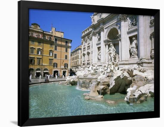 Baroque Style, Trevi Fountain (Fontana Di Trevi), Rome, Lazio, Italy, Europe-Gavin Hellier-Framed Premium Photographic Print