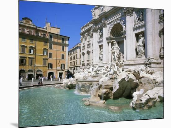Baroque Style, Trevi Fountain (Fontana Di Trevi), Rome, Lazio, Italy, Europe-Gavin Hellier-Mounted Photographic Print