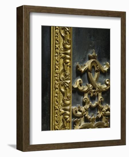 Baroque Style Venetian Mirror, Italy, Late 17th-Early 18th Century, Detail-null-Framed Giclee Print