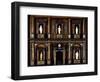 Baroque Style Wood and Walnut Root Lombard Double Cabinet also known as Lucini Passalacqua Cabinet-Pier Francesco Mazzucchelli-Framed Giclee Print