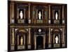 Baroque Style Wood and Walnut Root Lombard Double Cabinet also known as Lucini Passalacqua Cabinet-Pier Francesco Mazzucchelli-Mounted Giclee Print