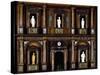 Baroque Style Wood and Walnut Root Lombard Double Cabinet also known as Lucini Passalacqua Cabinet-Pier Francesco Mazzucchelli-Stretched Canvas
