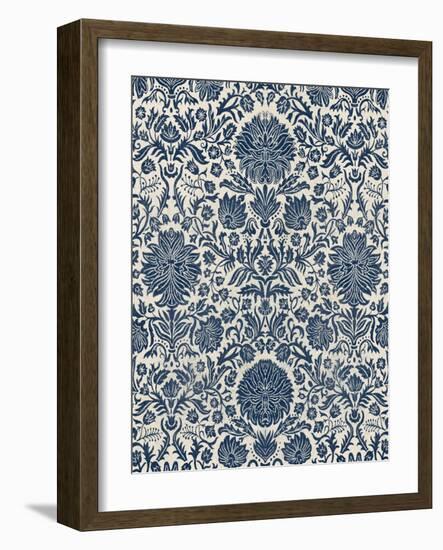 Baroque Tapestry in Navy I-Vision Studio-Framed Art Print
