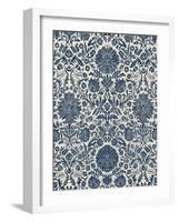 Baroque Tapestry in Navy I-Vision Studio-Framed Art Print