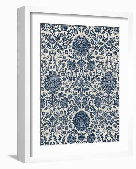 Baroque Tapestry in Navy I-Vision Studio-Framed Art Print