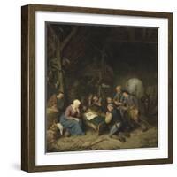 Baroque : the Adoration of the Shepherds Par Ostade, Adriaen Jansz, Van (1610-1685), 1667. Oil on W-Adriaen Jansz Van Ostade-Framed Giclee Print