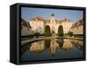 Baroque Valtice Chateau at Sunrise, Valtice, Brnensko Region, Czech Republic, Europe-Richard Nebesky-Framed Stretched Canvas