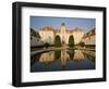 Baroque Valtice Chateau at Sunrise, Valtice, Brnensko Region, Czech Republic, Europe-Richard Nebesky-Framed Photographic Print