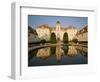 Baroque Valtice Chateau at Sunrise, Valtice, Brnensko Region, Czech Republic, Europe-Richard Nebesky-Framed Photographic Print