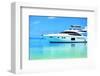 Baros Maldives Yacht-null-Framed Art Print