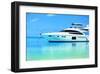 Baros Maldives Yacht-null-Framed Art Print