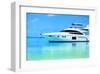 Baros Maldives Yacht-null-Framed Art Print