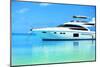 Baros Maldives Yacht-null-Mounted Art Print