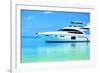 Baros Maldives Yacht-null-Framed Art Print