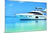 Baros Maldives Yacht-null-Mounted Art Print