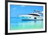 Baros Maldives Yacht-null-Framed Art Print