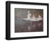 Barque a Giverny-Claude Monet-Framed Art Print