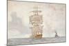 Barque and Tug, 1922-Henry Scott Tuke-Mounted Giclee Print