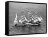 Barque Pamir in the English Channel after a 13,000 Mile Journey from Wellington, New Zealand-null-Framed Stretched Canvas