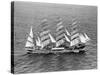 Barque Pamir in the English Channel after a 13,000 Mile Journey from Wellington, New Zealand-null-Stretched Canvas