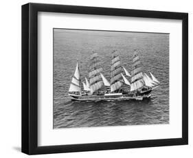 Barque Pamir in the English Channel after a 13,000 Mile Journey from Wellington, New Zealand-null-Framed Photographic Print