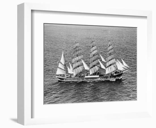 Barque Pamir in the English Channel after a 13,000 Mile Journey from Wellington, New Zealand-null-Framed Photographic Print