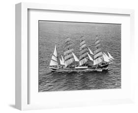 Barque Pamir in the English Channel after a 13,000 Mile Journey from Wellington, New Zealand-null-Framed Photographic Print