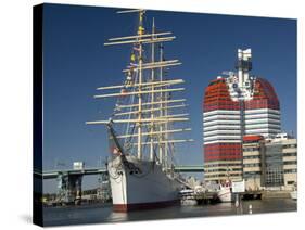 Barque the Viking and Gotheborgsutkiken, Gothenburg, Sweden, Scandinavia, Europe-Robert Cundy-Stretched Canvas