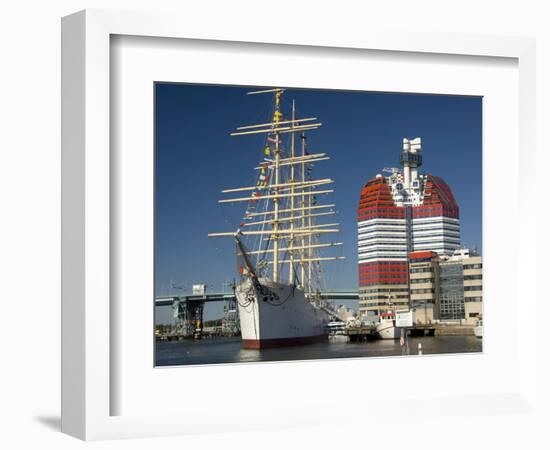 Barque the Viking and Gotheborgsutkiken, Gothenburg, Sweden, Scandinavia, Europe-Robert Cundy-Framed Photographic Print