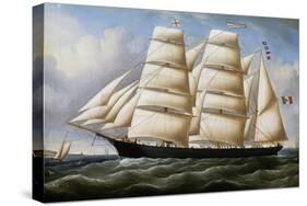Barquentine, Italy, 19th Century-null-Stretched Canvas