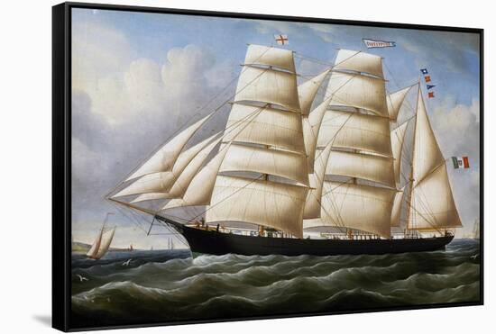 Barquentine, Italy, 19th Century-null-Framed Stretched Canvas