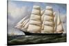 Barquentine, Italy, 19th Century-null-Stretched Canvas