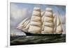 Barquentine, Italy, 19th Century-null-Framed Giclee Print