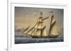 Barquentine with Flag of Holy Land, 1849-Louis Renault-Framed Giclee Print