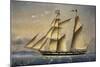 Barquentine with Flag of Holy Land, 1849-Louis Renault-Mounted Giclee Print